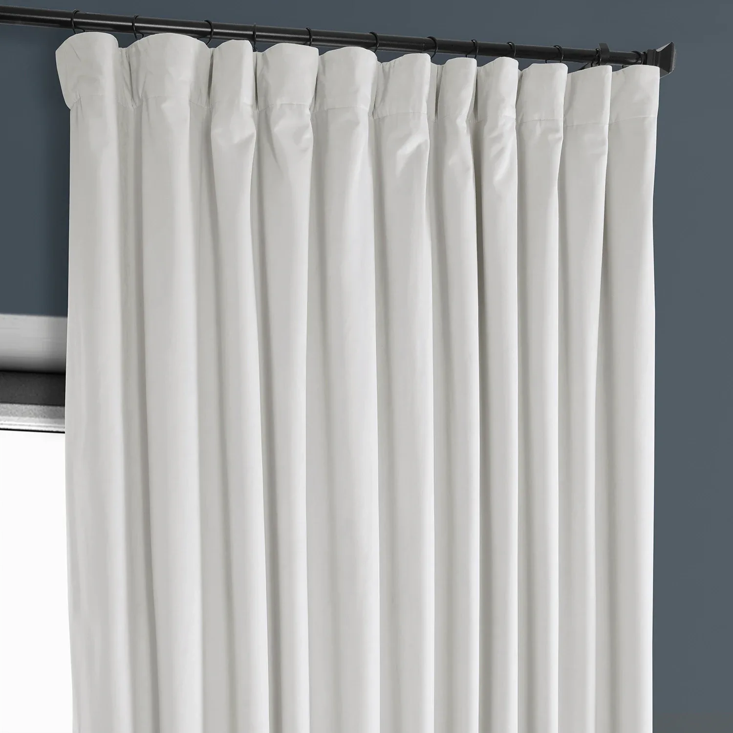Solid Velvet Window Curtains