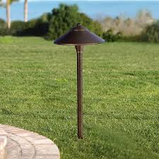 Antique Brass Conical Pathway Light