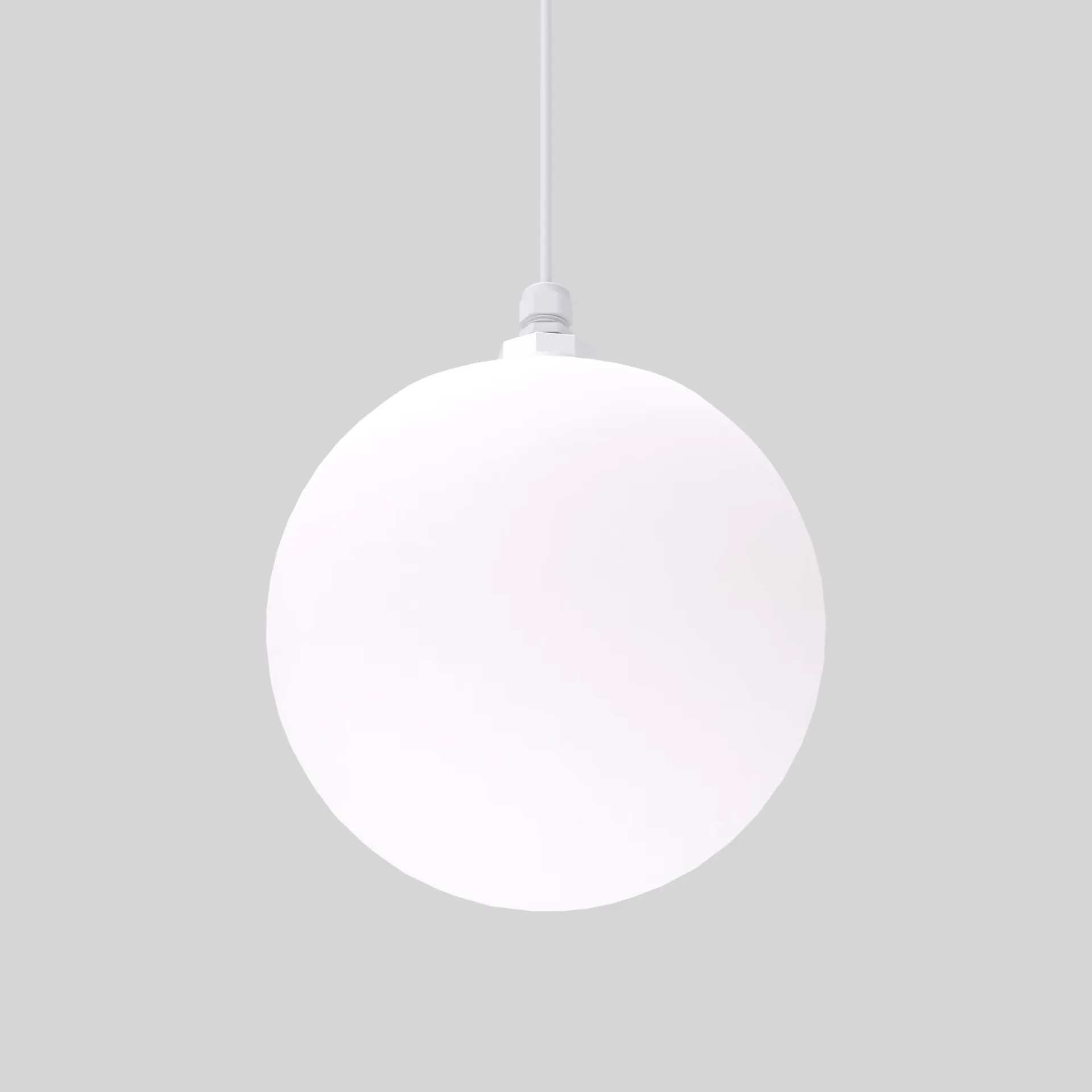 Pallone White Glass Globe Pendant Light