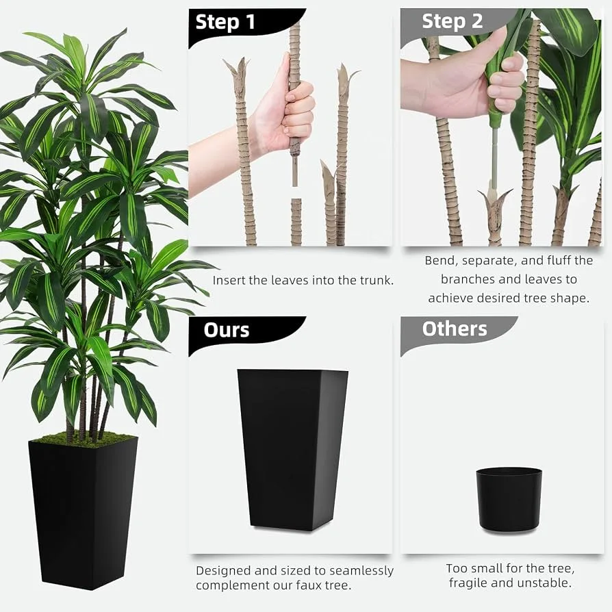 Artificial Dracaena Potted Plant