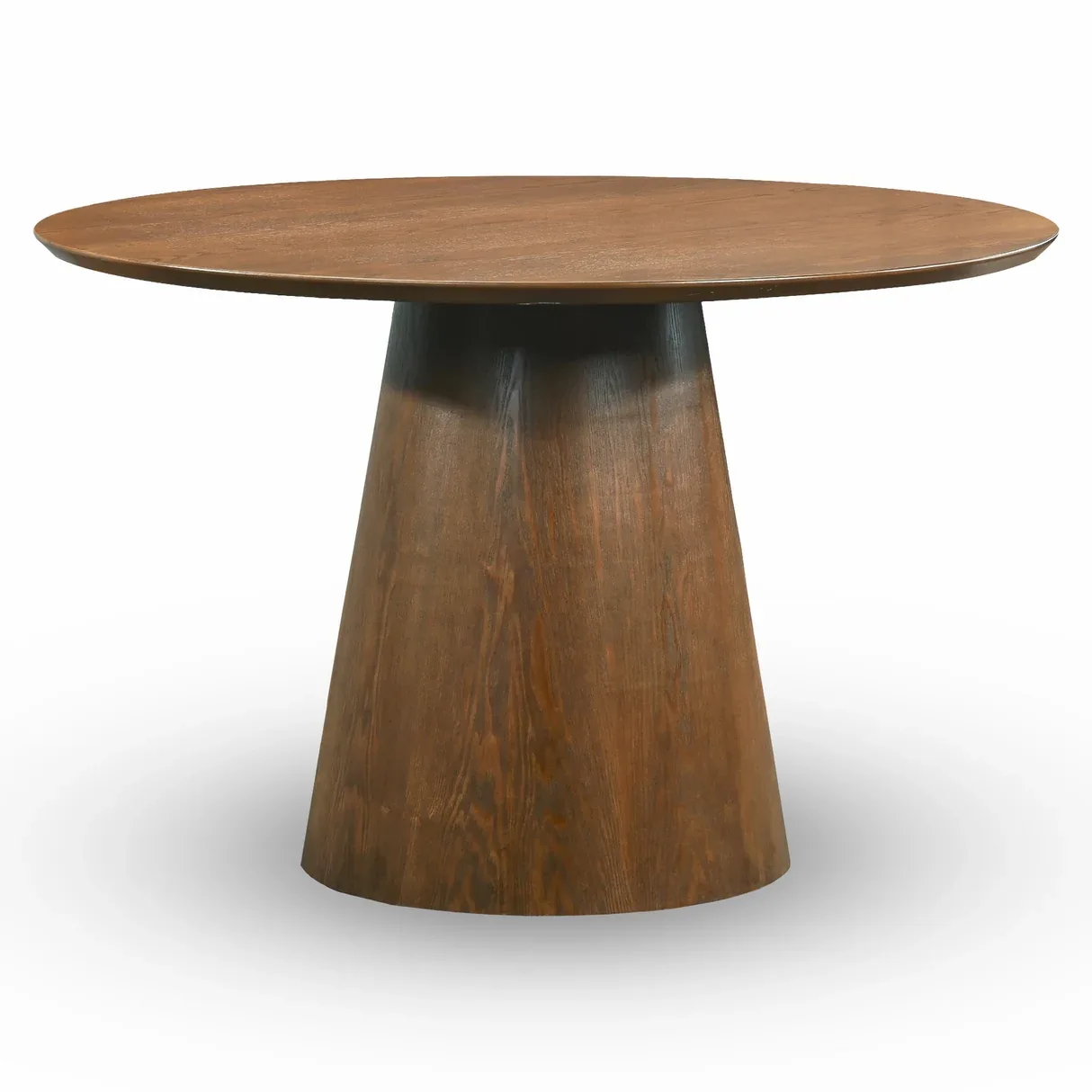 Palamades Round Walnut Wood Dining Table