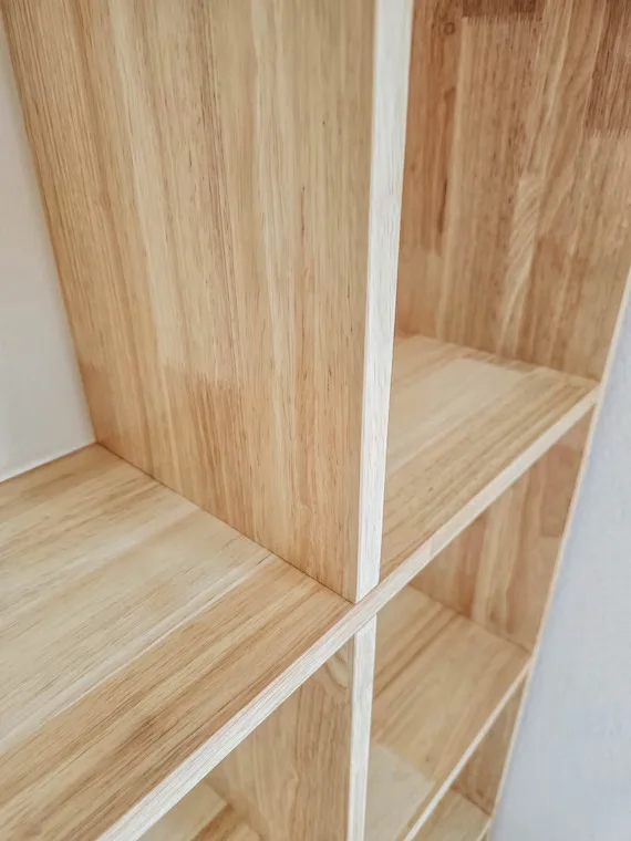 Natural Wood Shelving Unit