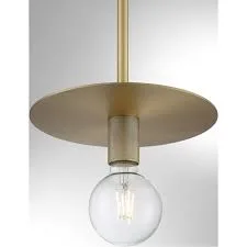 Bizet Minimalist Brass Pendant Light