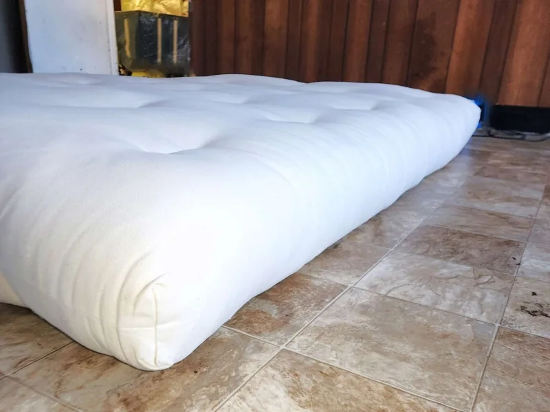 Solid White Cotton Floor Cushion