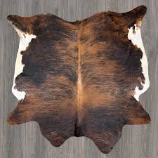 Reddish Brown Brindle Cowhide Rug B8687
