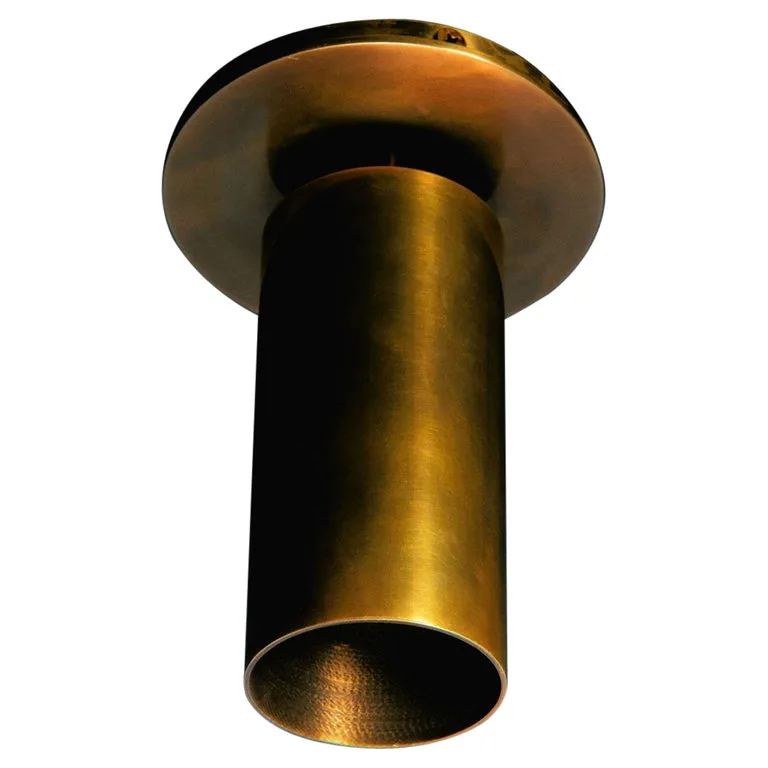 Brushed Brass Cylinder Surface Mount Downlight