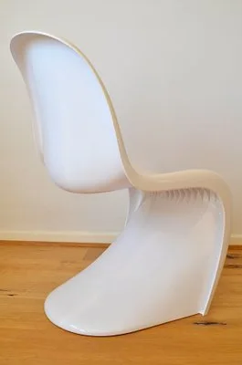 Panton Chair White Glossy Cantilever Side Chair