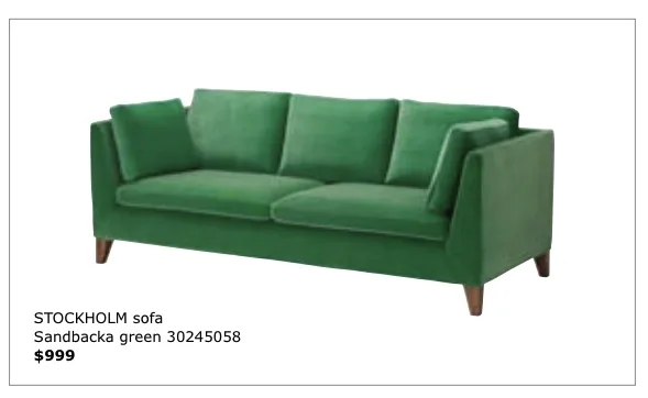 Green Velvet Sofa
