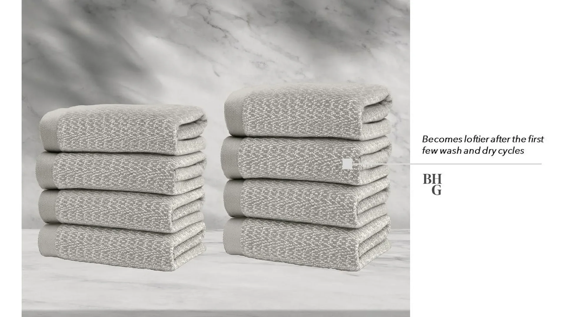 Textured Cotton Bath Towels