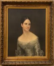 Miss Pearce Classical Framed Portrait Painting