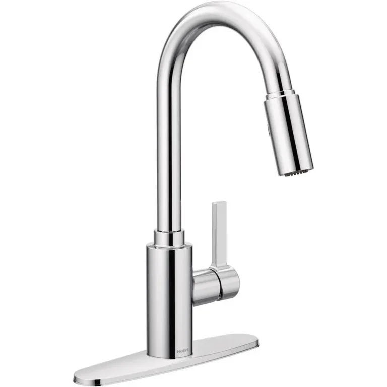 Moen Genta Modern Chrome Gooseneck Kitchen Faucet
