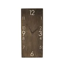 Rectangular Wood Wall Clock