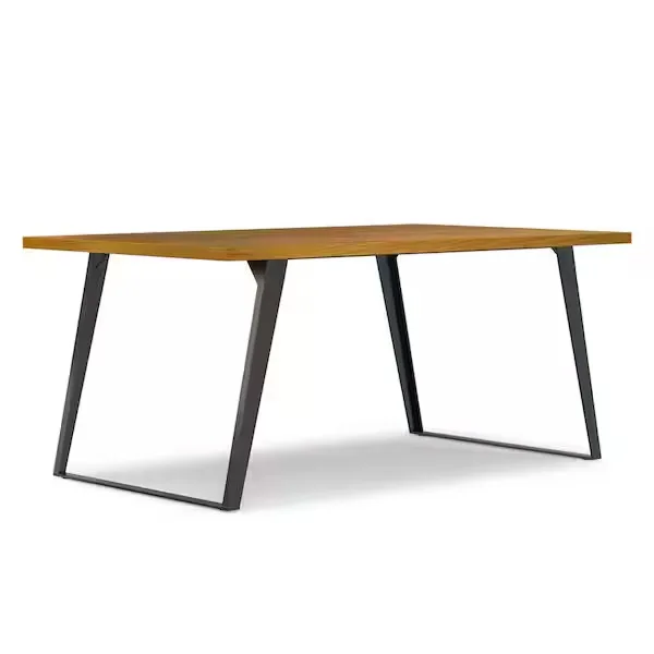 Lowry Modern Industrial Rectangular Dining Table