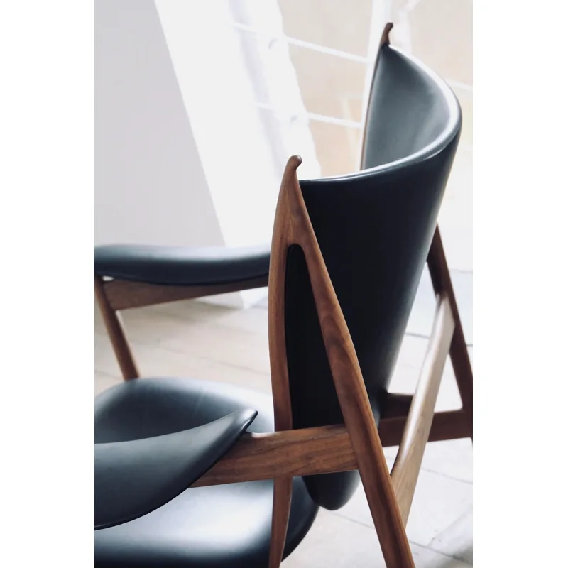 Sculptural Leather Armchair