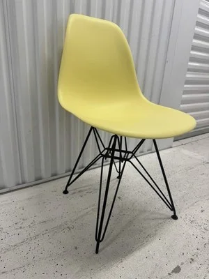 Eames Yellow Molded Shell Dining Chair