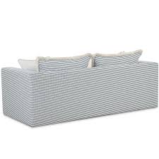 Cabana Blue and White Striped Sofa