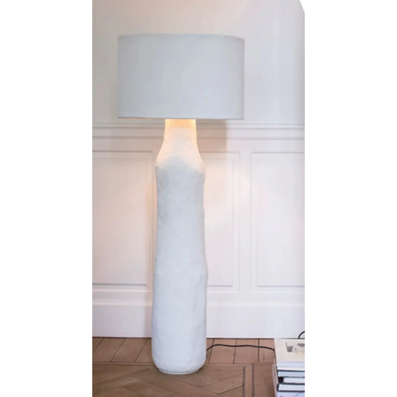 Sculptural Stone Floor Lamp