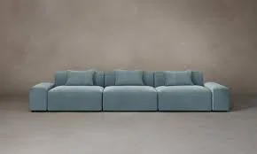 Breuer Blue Fabric Modular Sofa