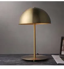 Brushed Gold Dome Table Lamp
