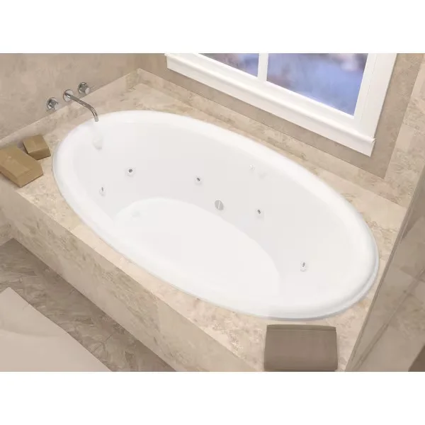 Universal Tubs Topaz Oval Jetted Bathtub