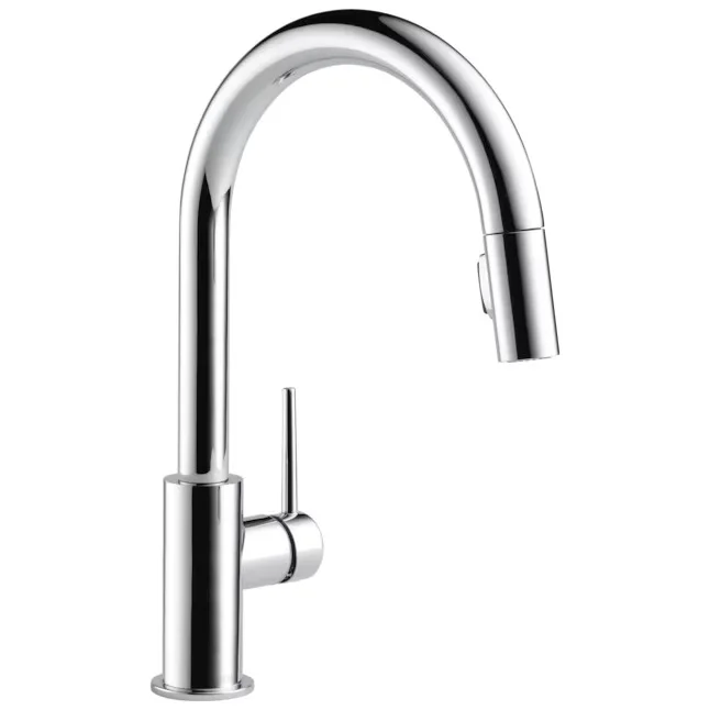 Delta Trinsic Chrome Gooseneck Kitchen Faucet