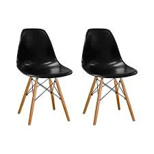 Black Molded Shell Chair