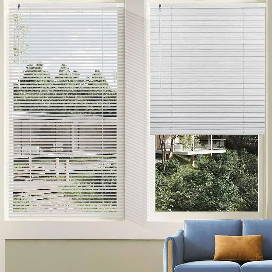 White Aluminum Venetian Window Blinds