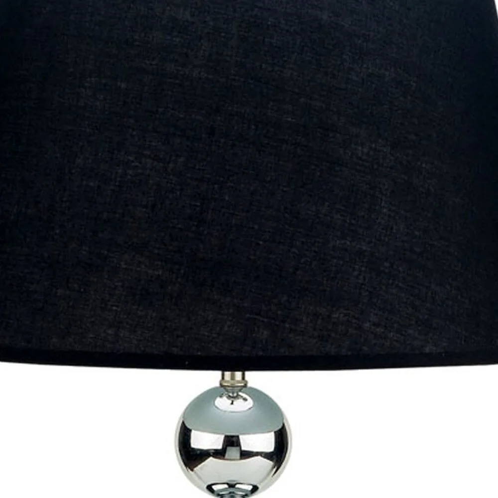 Bauble Black and Silver Table Lamp
