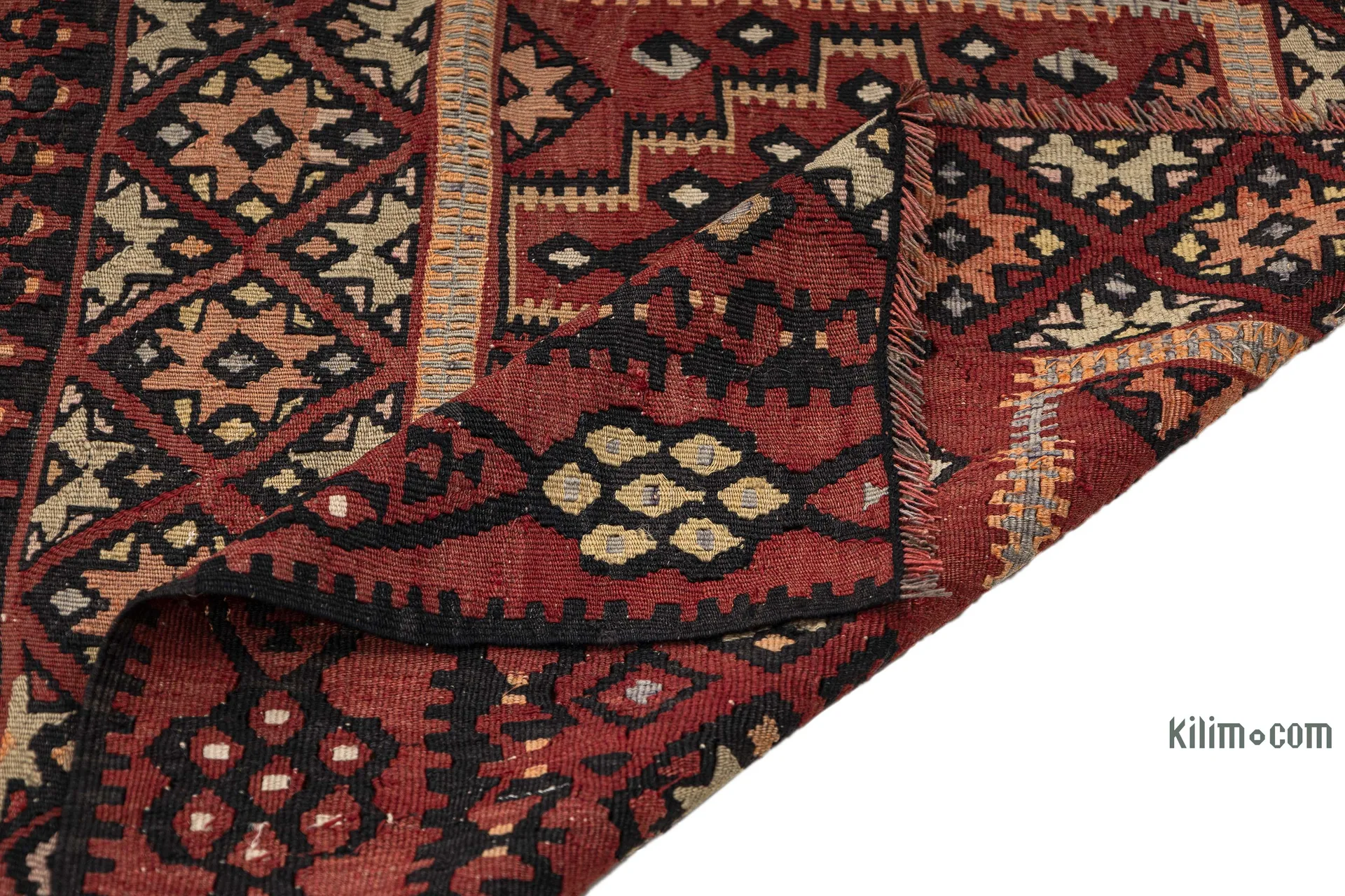 Vintage Kayseri Geometric Wool Area Rug