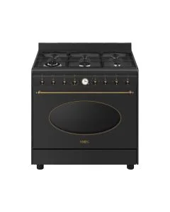 Smeg Matte Black Gas Range