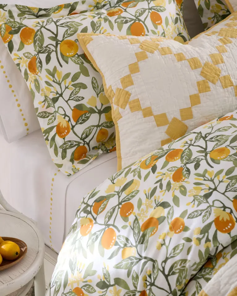 Citrus Botanical Duvet Cover Set