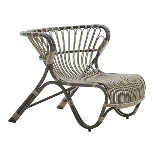 Sika Design Fox Chair Gray Rattan Lounge Chair