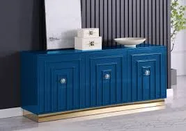 Thaddeus Navy Blue Lacquered Sideboard