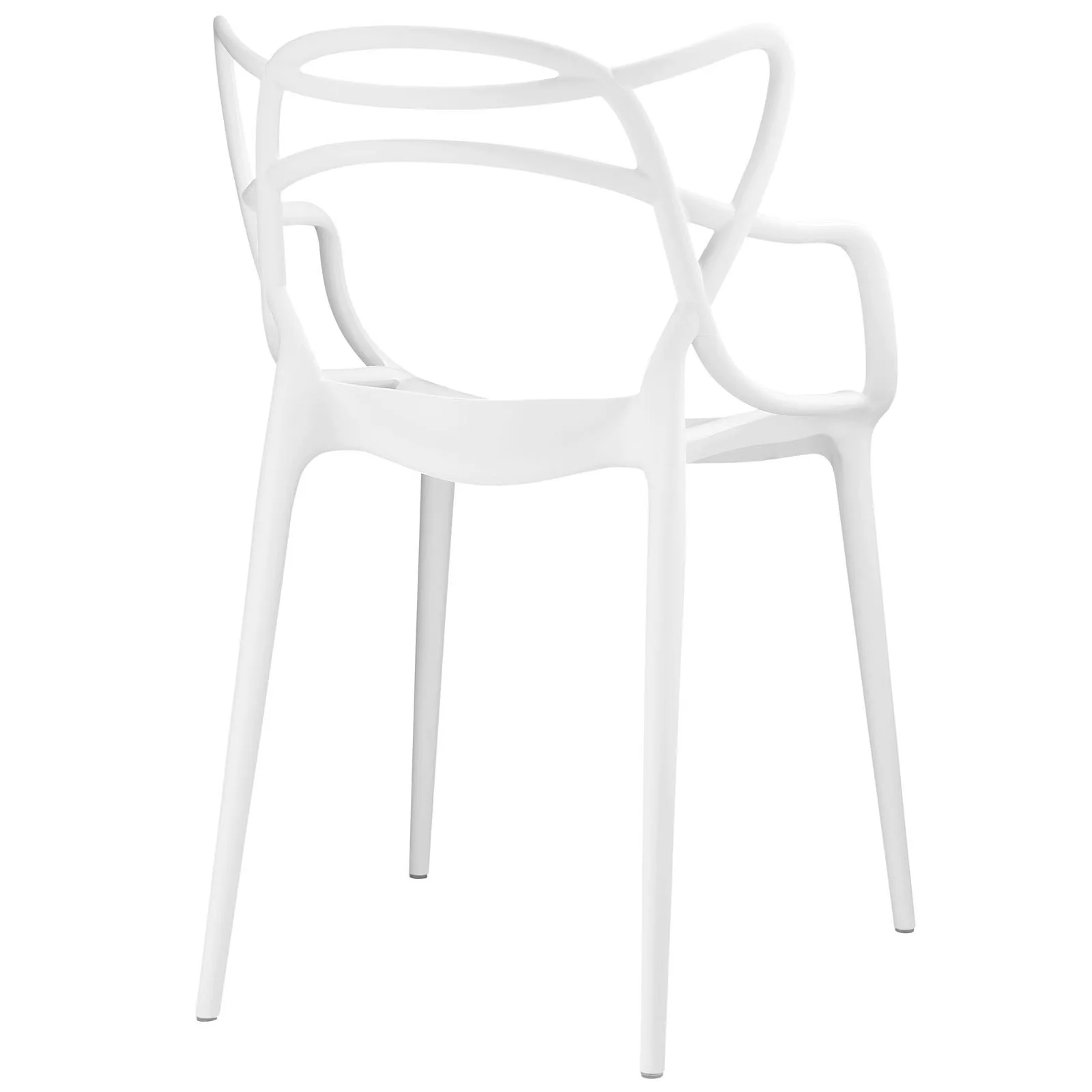 Modway Entangled Modern White Plastic Dining Chair