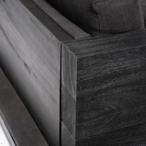 Arno Declercq Black Wood Platform Sofa