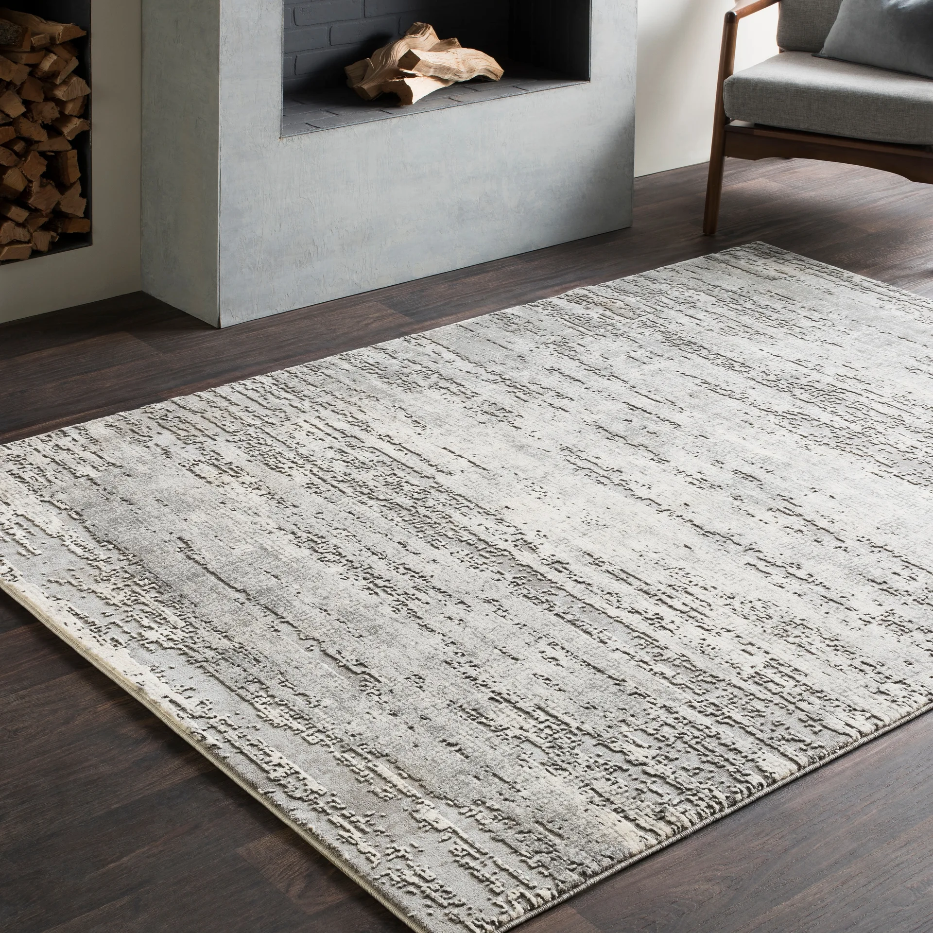 Duncan Distressed Abstract Area Rug
