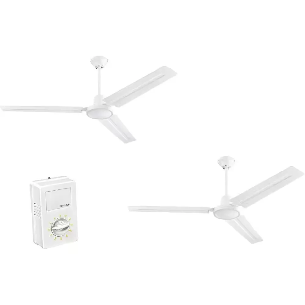 White Industrial Ceiling Fan