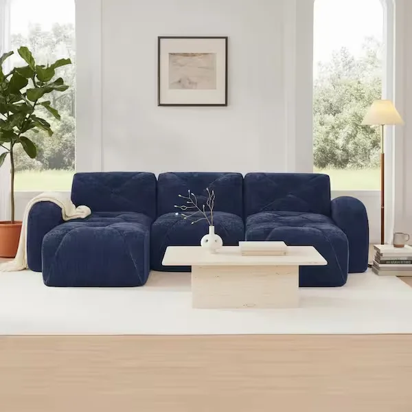 Tufted Velvet Modular Sectional Sofa