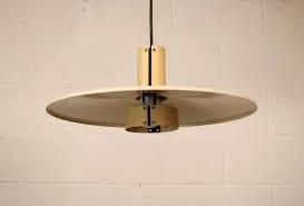 Beige Metal Pendant Light