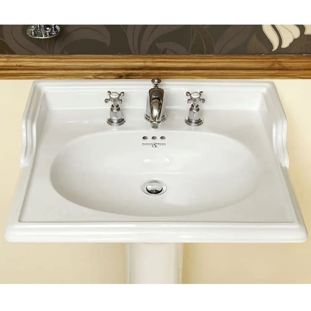 White Ceramic Console Sink