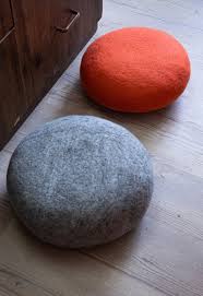 Wool Pebble Pouf