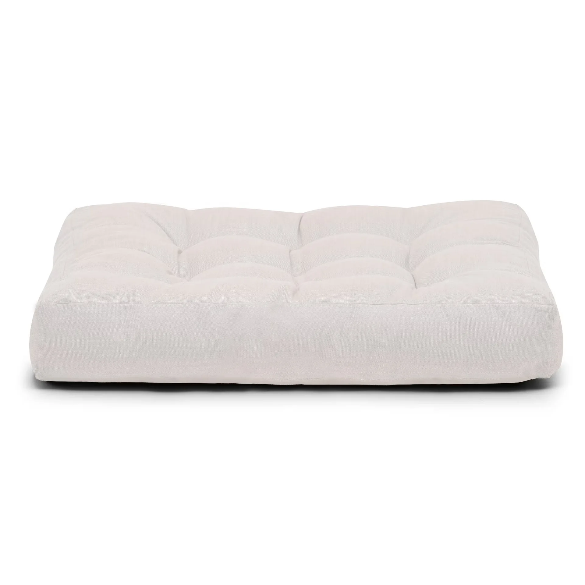 Cream Tufted Floor Cushion