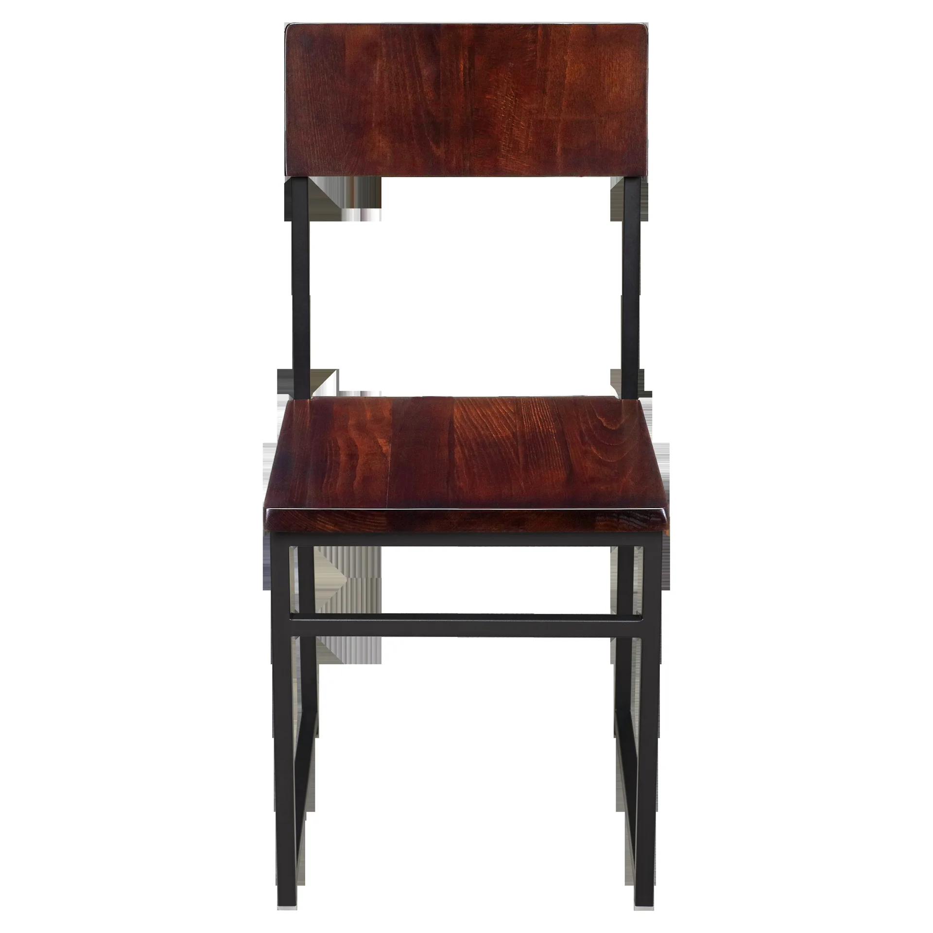 Indy Industrial Metal and Wood Dining Chair