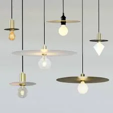 Modern Metal Disk Pendant Light