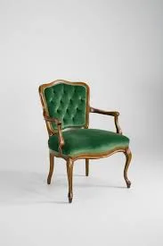 Tufted Green Velvet Upholstered Settee