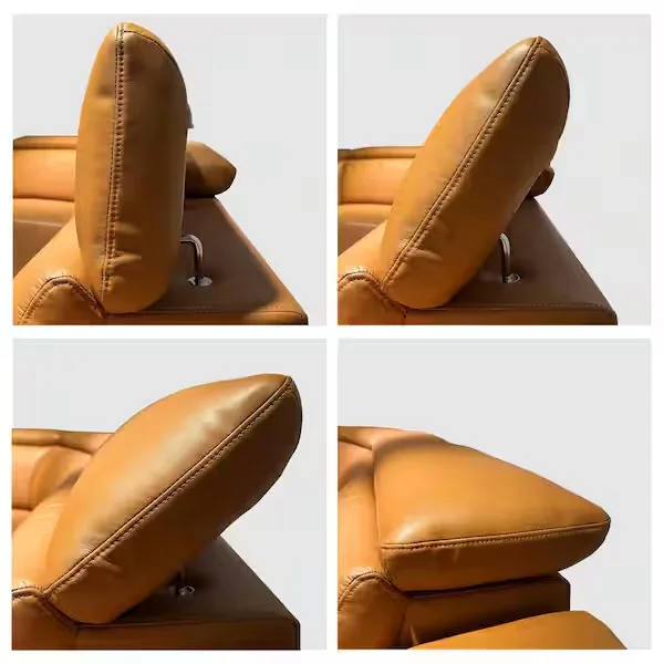 Contemporary Brown Leather Sofa