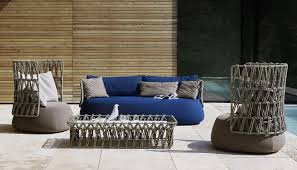 B&B Italia Woven Outdoor Lounge Chair