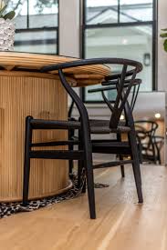 Wishbone Black Wood Dining Chair