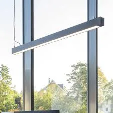 Minimalist Black Linear Pendant Light
