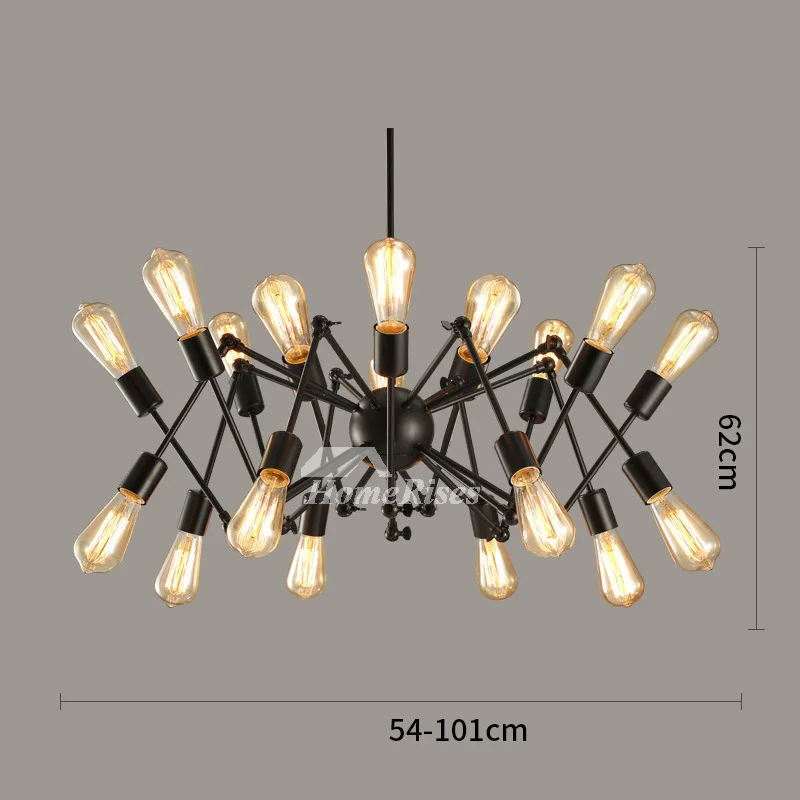 Industrial Multi Arm Pendant Light